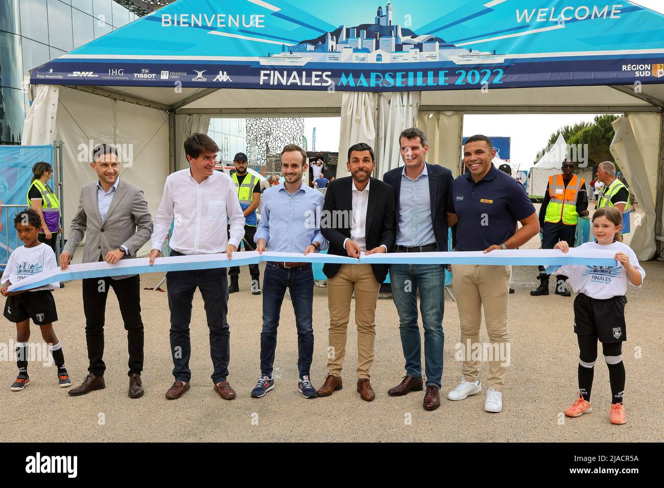 Marseille, France. 26th May, 2022. Sebastien Jibrayel (C), Bryan Habana