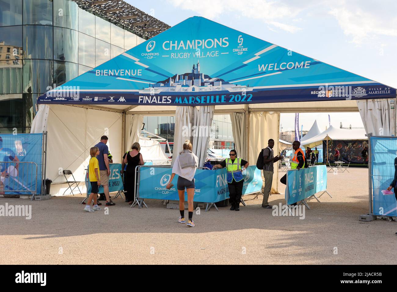 Marseille, France. 26th May, 2022. View of the entrance to the Rugby