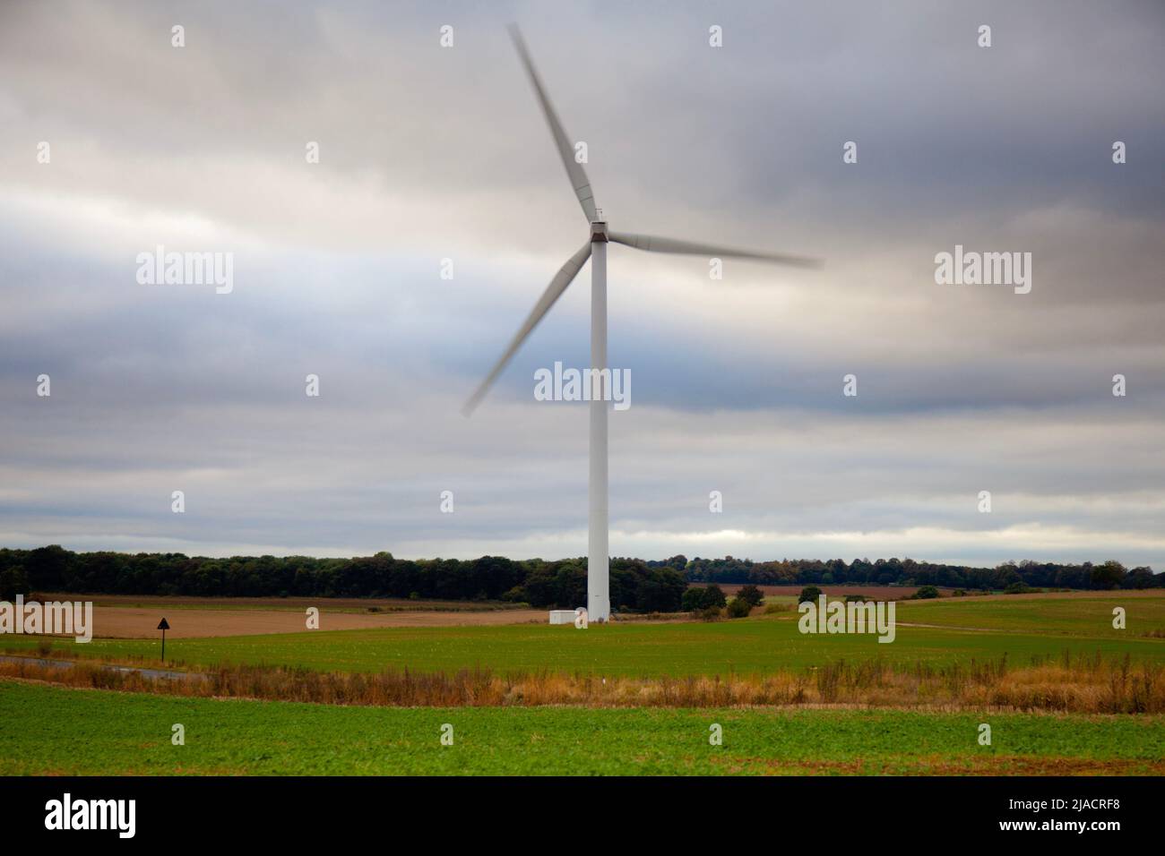Renewable energy Wind Farm - Park Wind Turbine's at Royd Moor, Yorkshire, UK Stock Photo