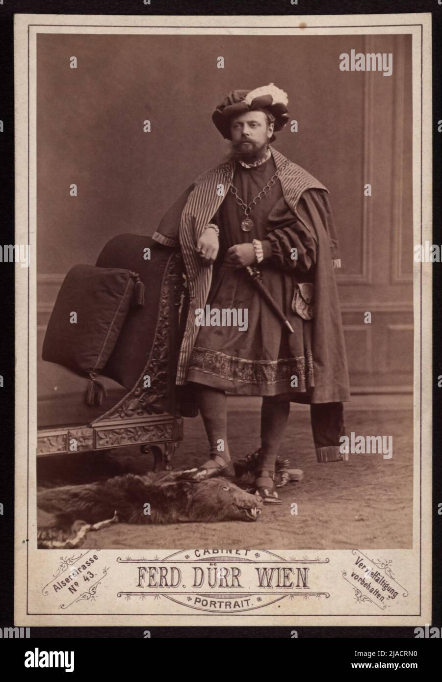 Wilhelm Dinstl, merchant at the Makart Festival 1879. Ferdinand Dürr