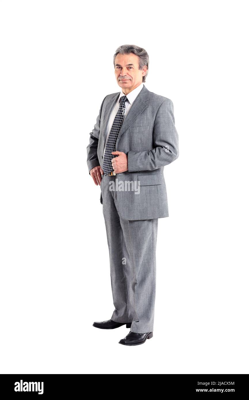 Portrait of a business man isolated on white background Stock Photo - Alamy
