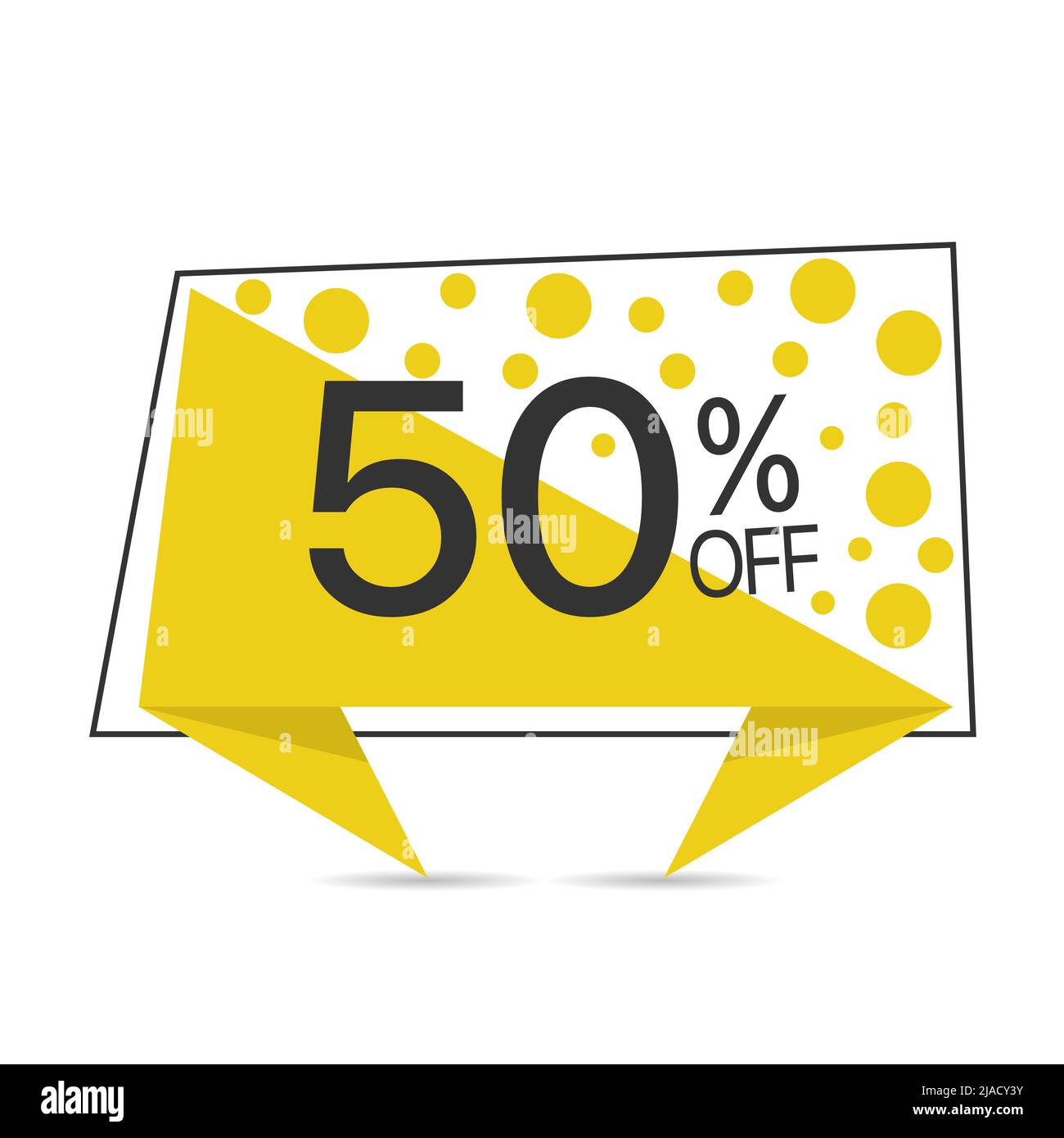 Yellow sticker discount label Stock Vector Images - Alamy