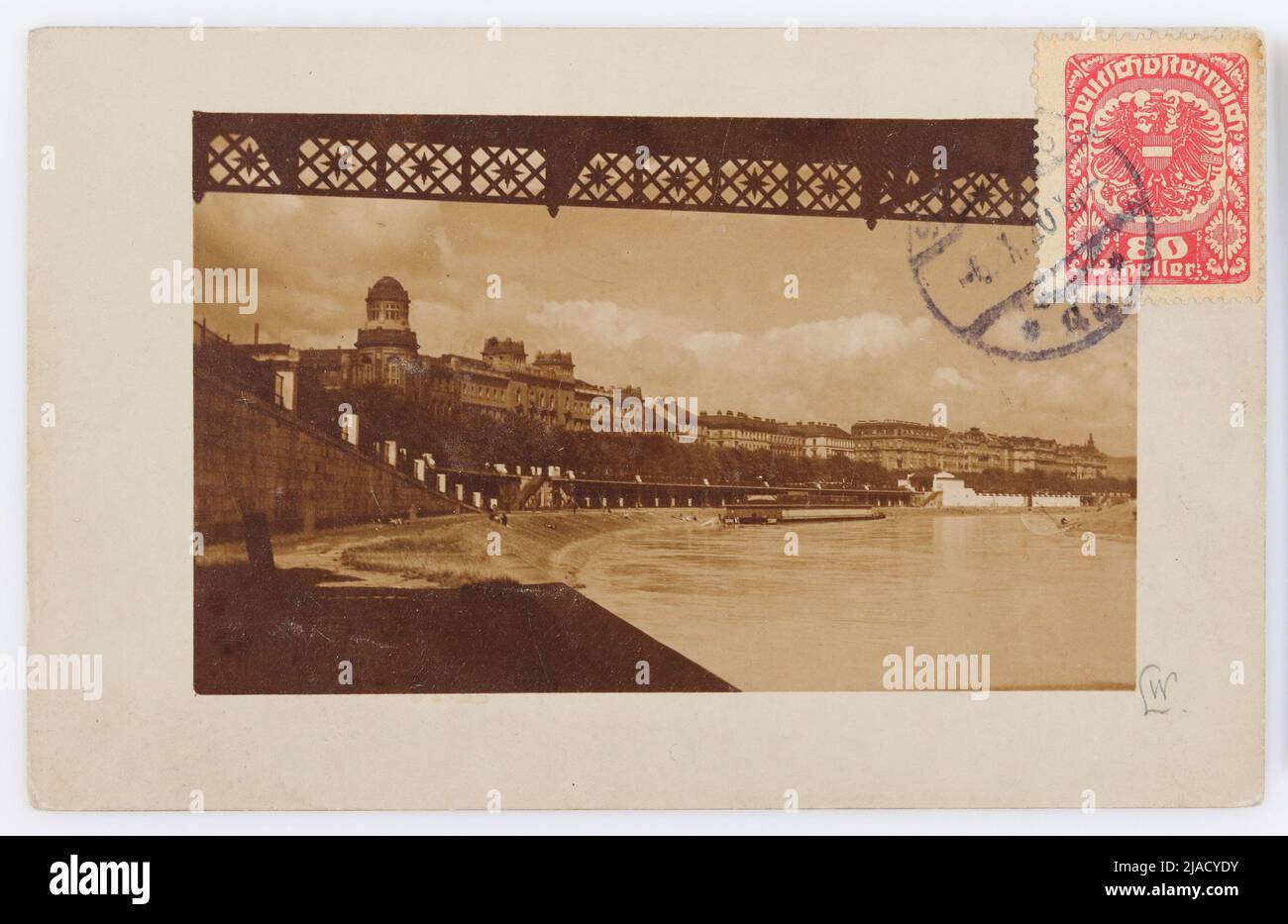 1., Franz Josefs-Kai, postcard. Unknown Stock Photo