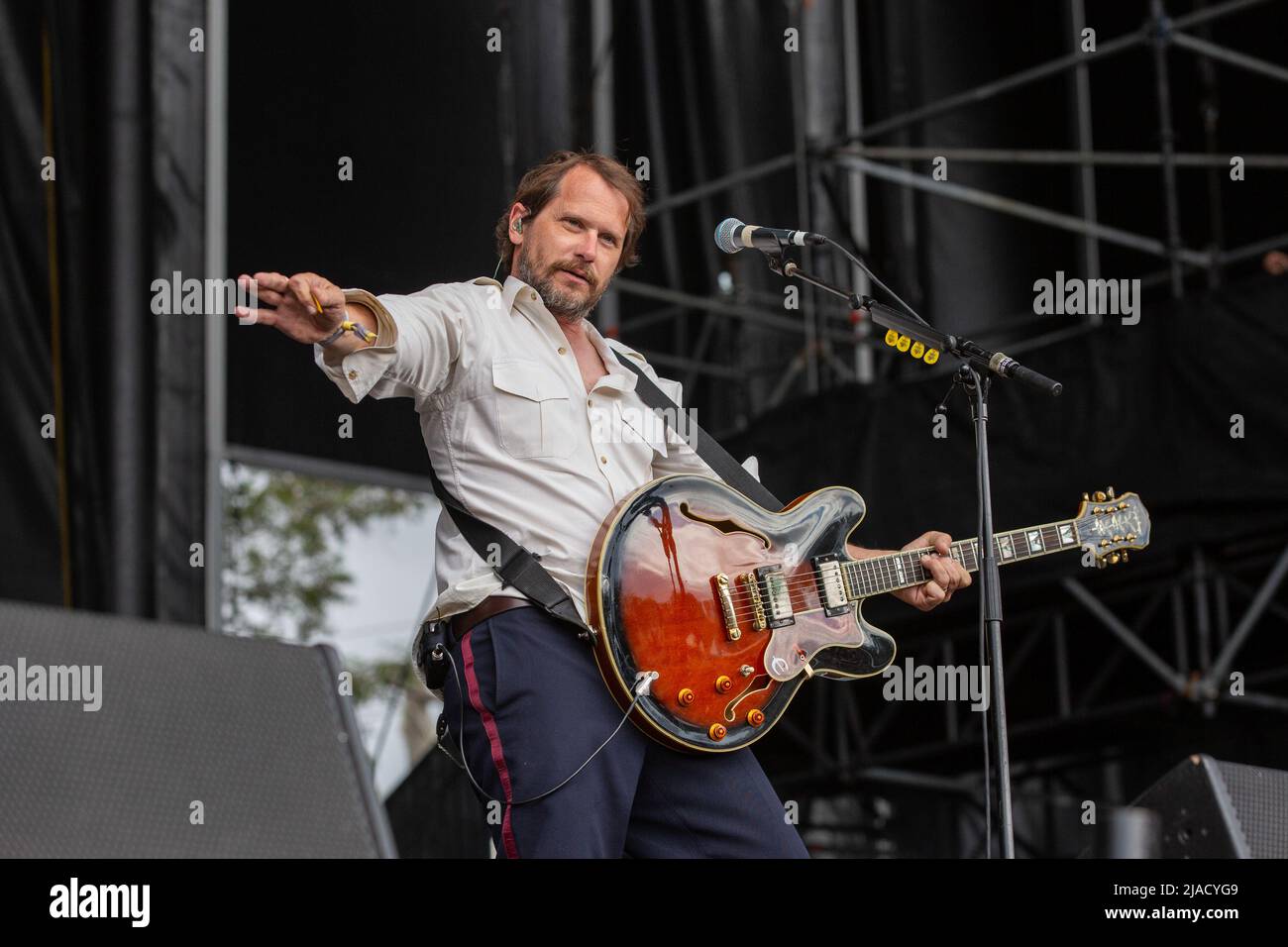 Brian Aubert of Silversun Pickups during BottleRock Music Festival on