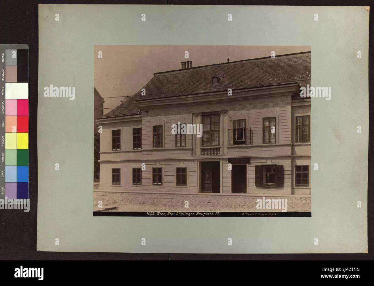 19th, Döblinger Hauptstraße August 33 Stauda (1861-1928), photographer Stock Photo