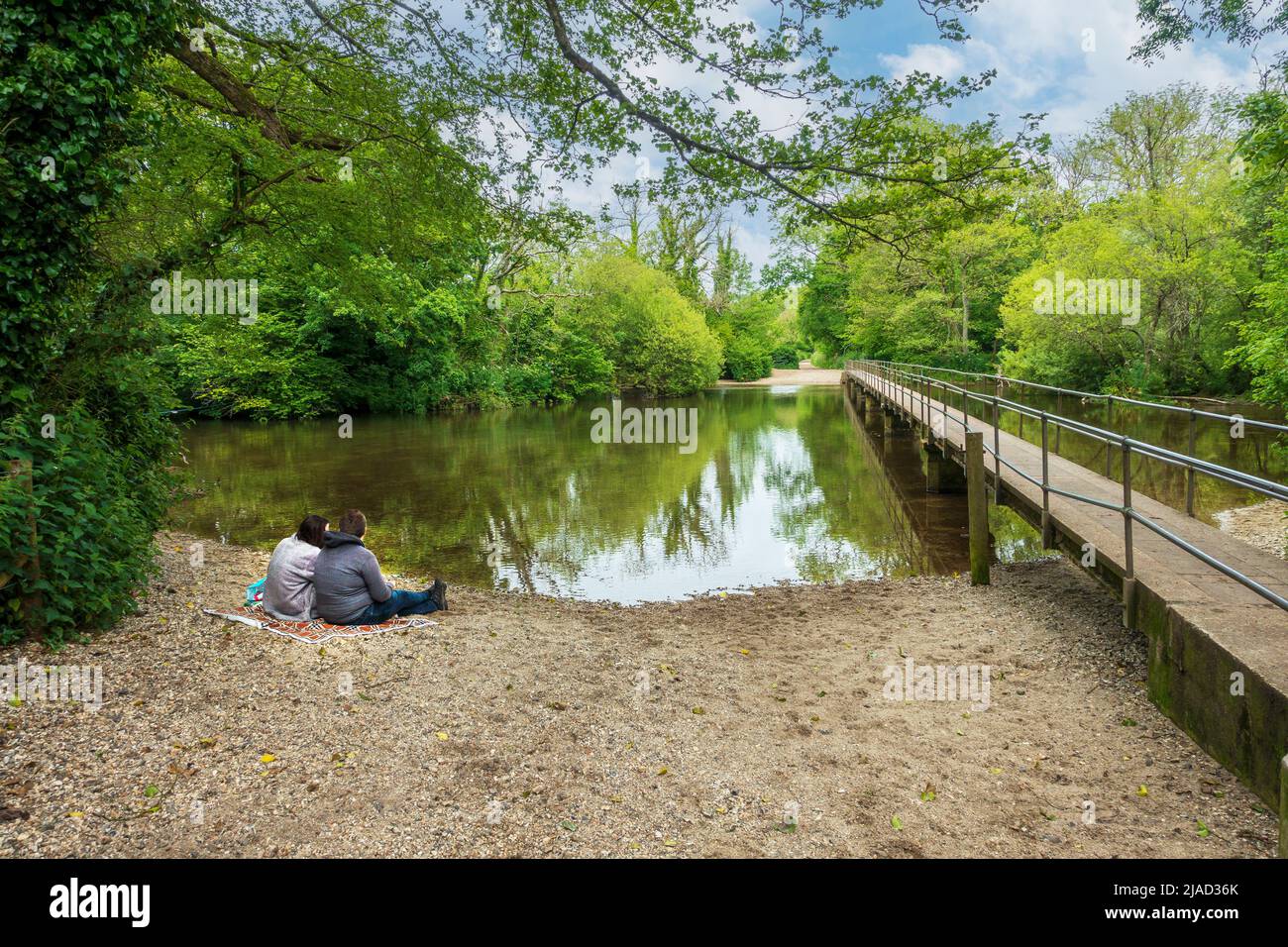 The Ford,River Frome,Moreton,Dorset,England Stock Photo Alamy