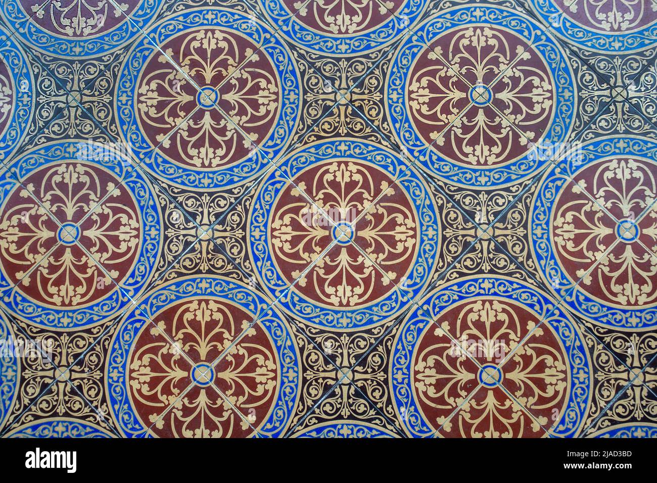 Floor Tile,St Nicholas Church,Moreton,Dorset,England Stock Photo