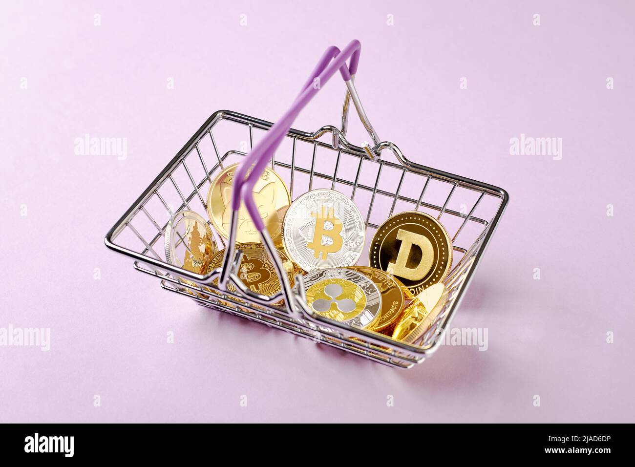 Coins basket money hi-res stock photography and images - Alamy