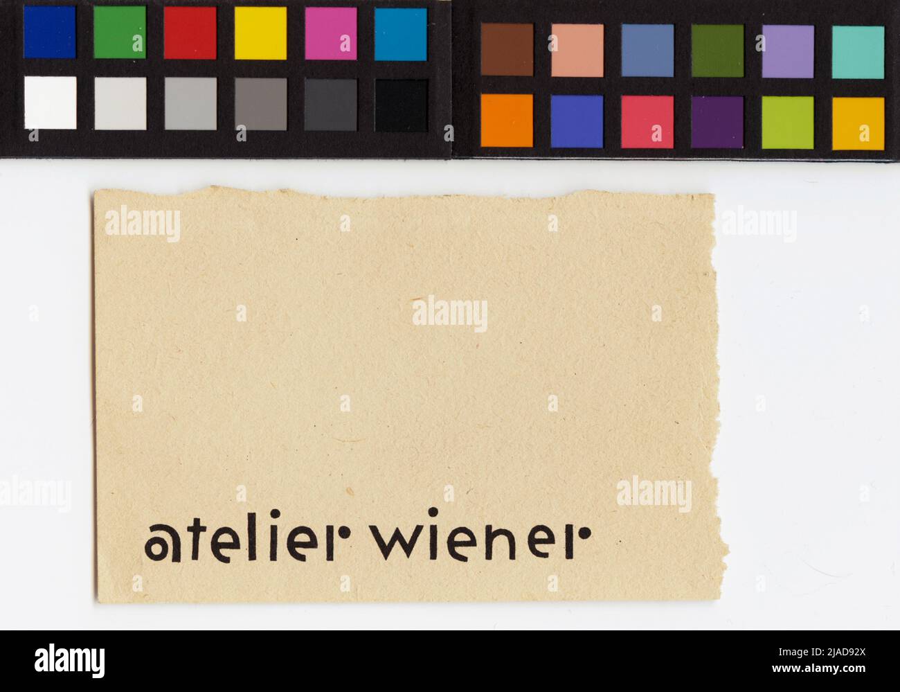 Logo design: 'Atelier Wiener'. Karl Wiener (1901-1949), artist Stock Photo