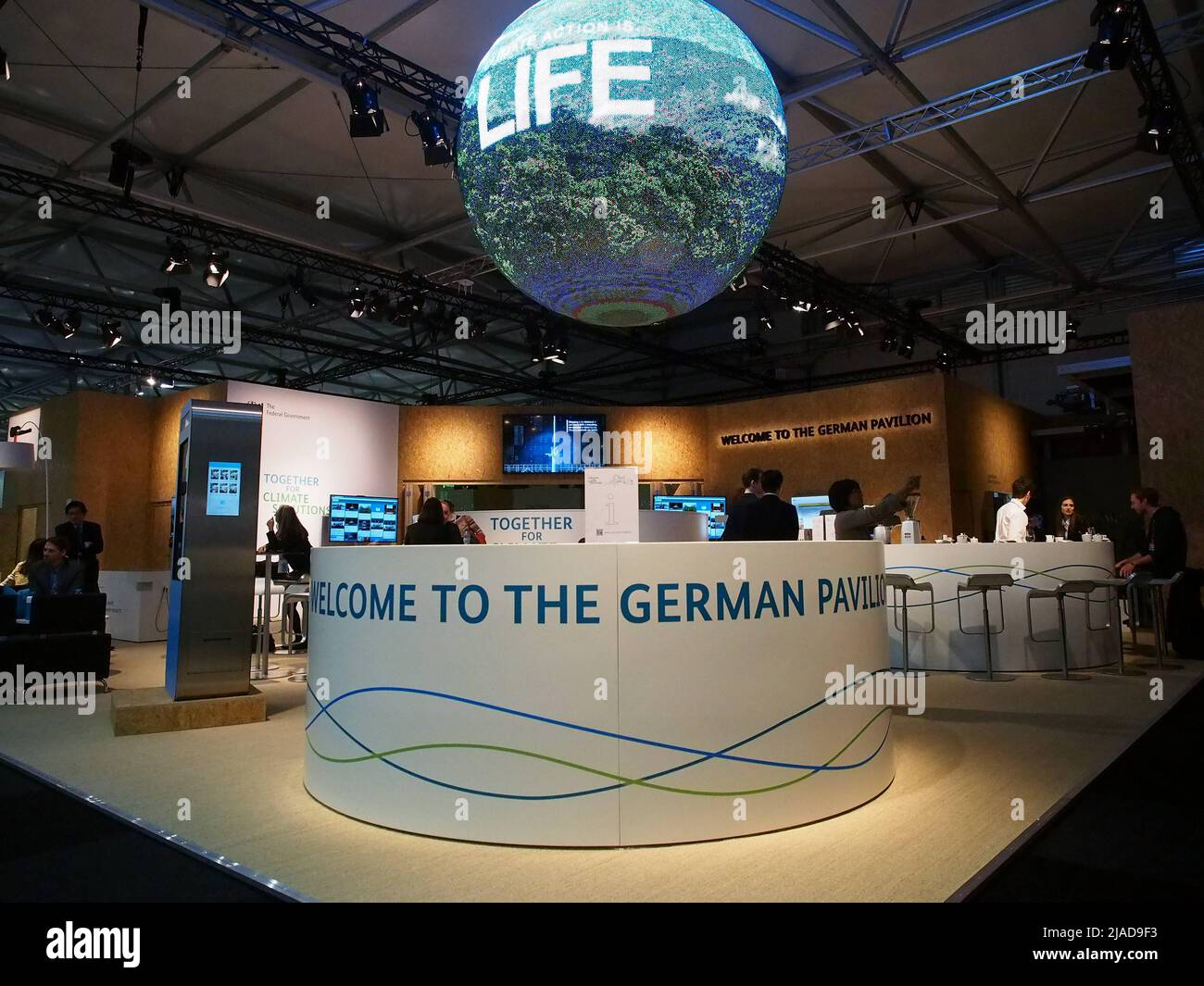 German pavilion in Bonn zone at the United Nations Framework Convention on Climate Change - UNFCCC - COP23 Stock Photo