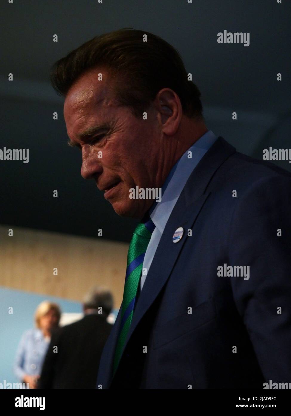 Arnold Schwarzenegger, gives a speech in the Health Actions for the implementation of the Paris Agreement meeting at the United Nations Framework Convention on Climate Change - UNFCCC - COP23 Stock Photo