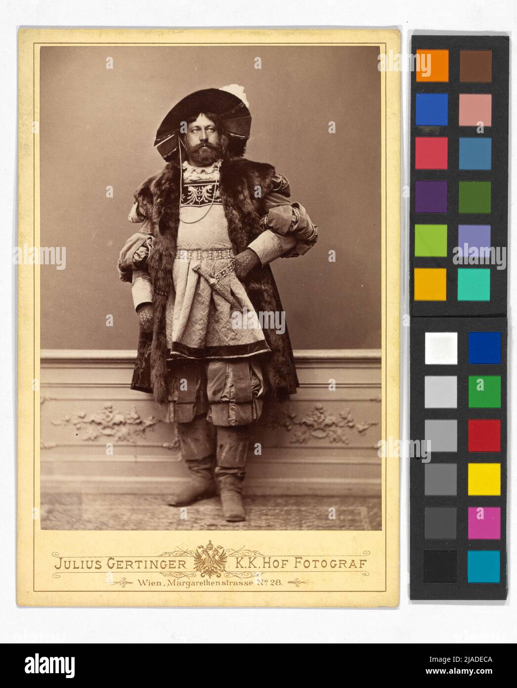Hotelier Gruber at the Makart Festival 1879, group 'innkeeper'. Julius Gertinger (1834-1883), photographer Stock Photo