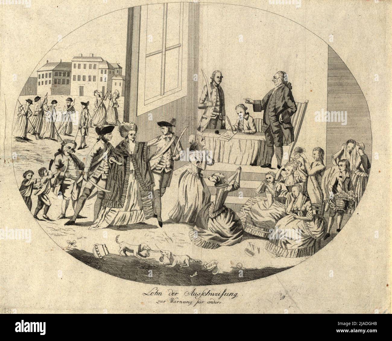 Debauchery 18th century hi-res stock photography and images - Alamy