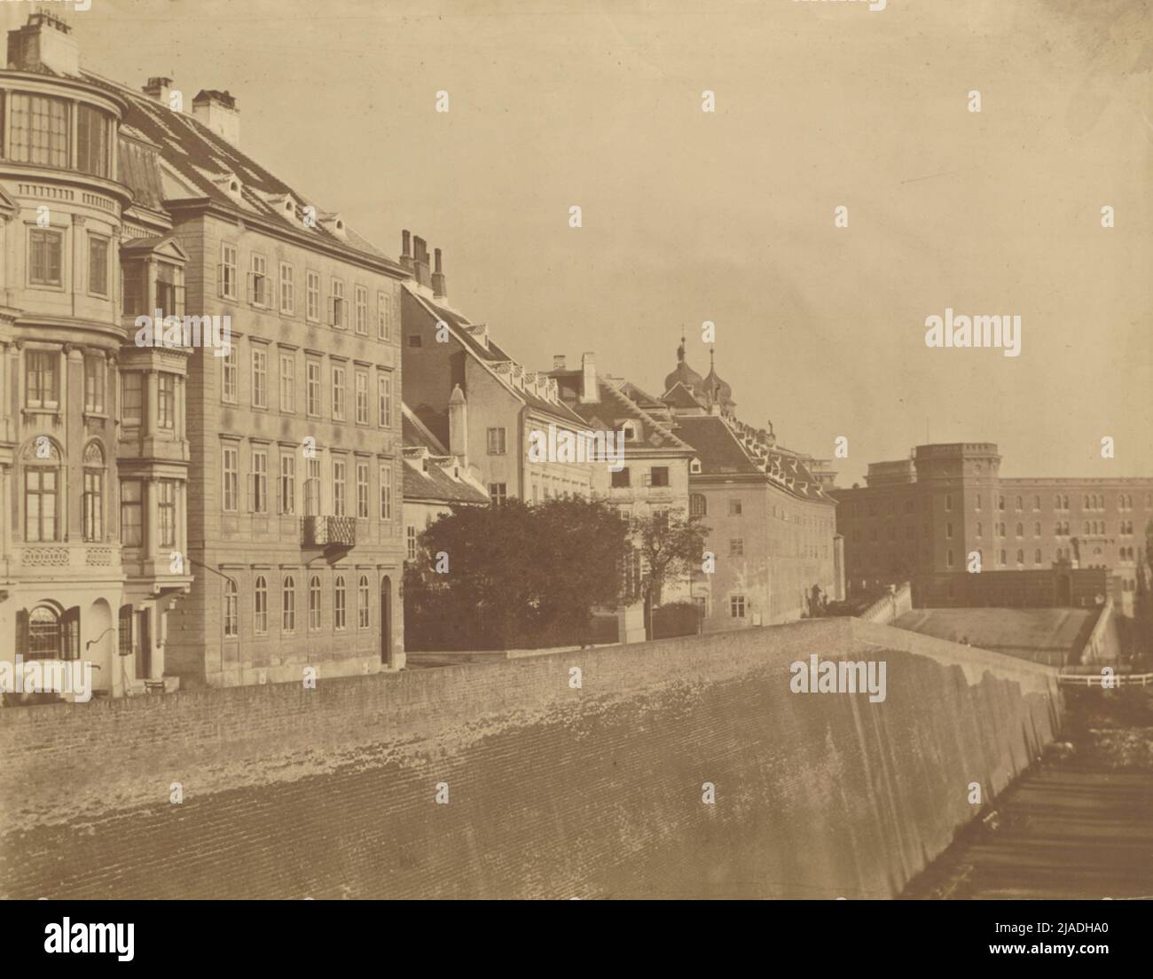 City fortification: Dominican and Stubenbastei. k. k. Hof- und Staatratdruckerei Vienna (1804-1918), photographer Stock Photo