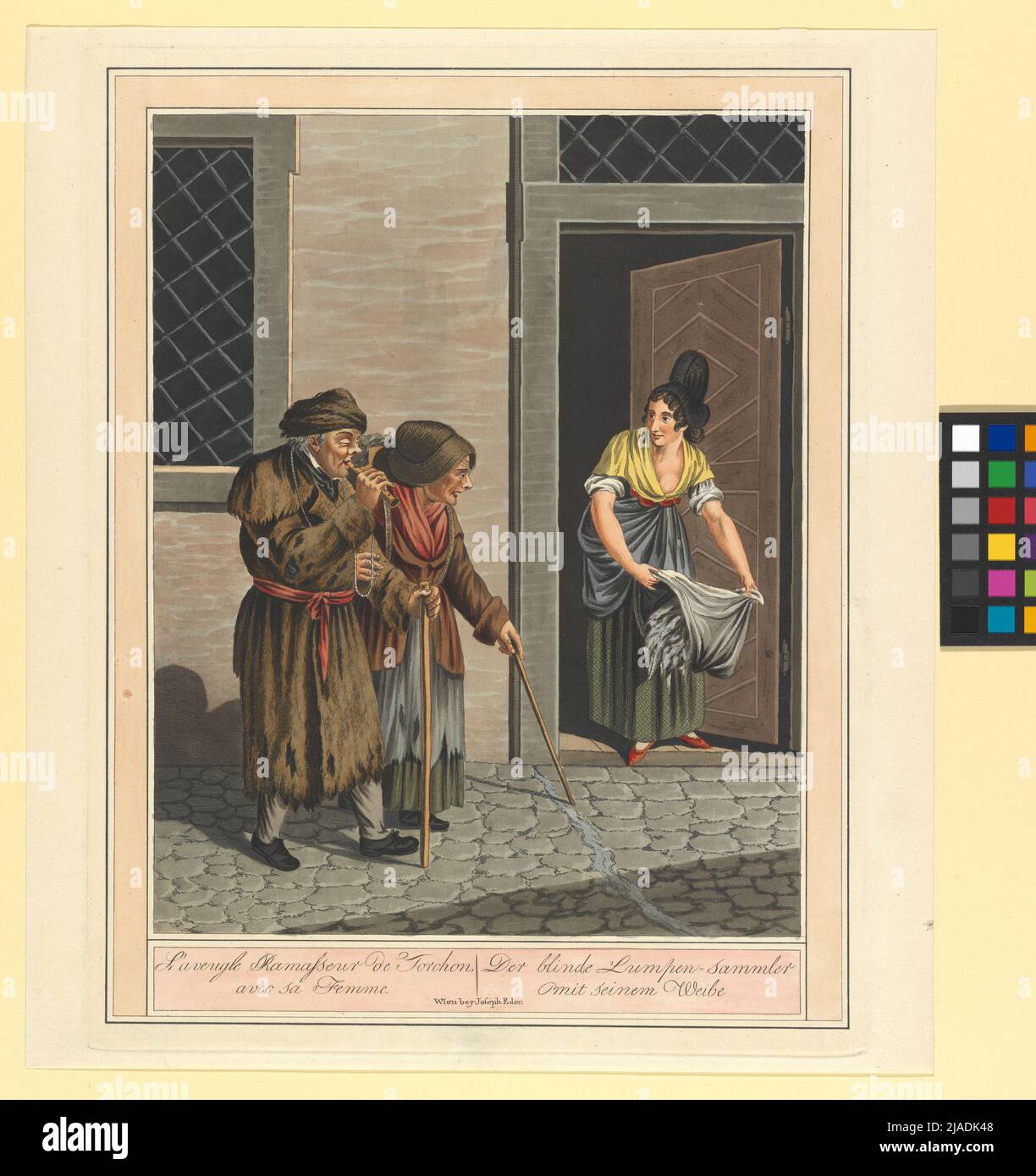 Viennese scenes and popular activities ", sheet 6" L´AVengle Ramasseur