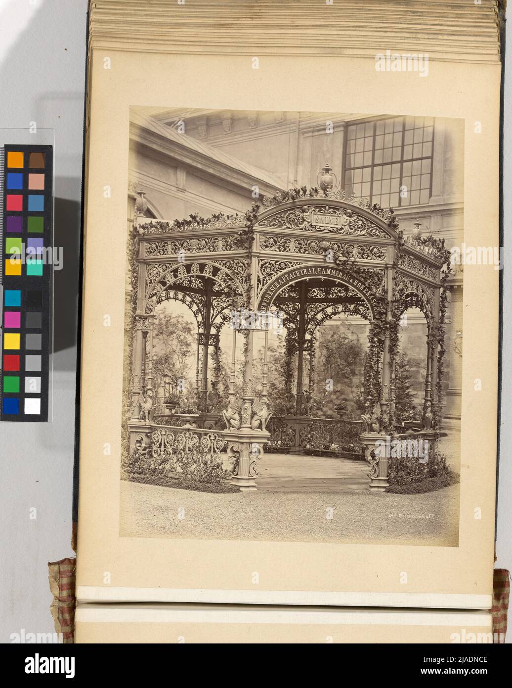 World Exhibition 1873: Pavilion of the eighthal union, Hammerau & Hohenaschau (No. 244). Michael Frankenstein & Comp. (1843-1918), Photo Studio, Viennese Photographer Association, Publishing House Stock Photo