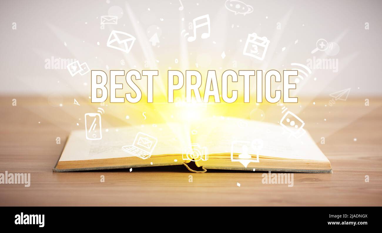 Business Book Inscriptions Examples open book with business inscription Stock Photo - Alamy