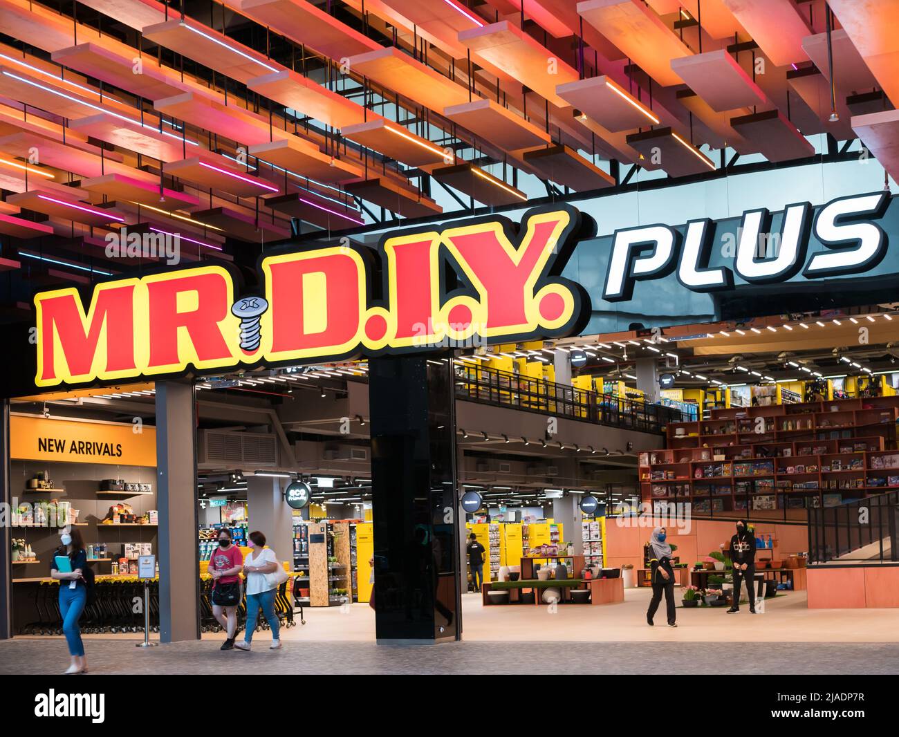 Kuala Lumpur - May 27,2022 : First MR D.I.Y Plus is open in Mid Valley