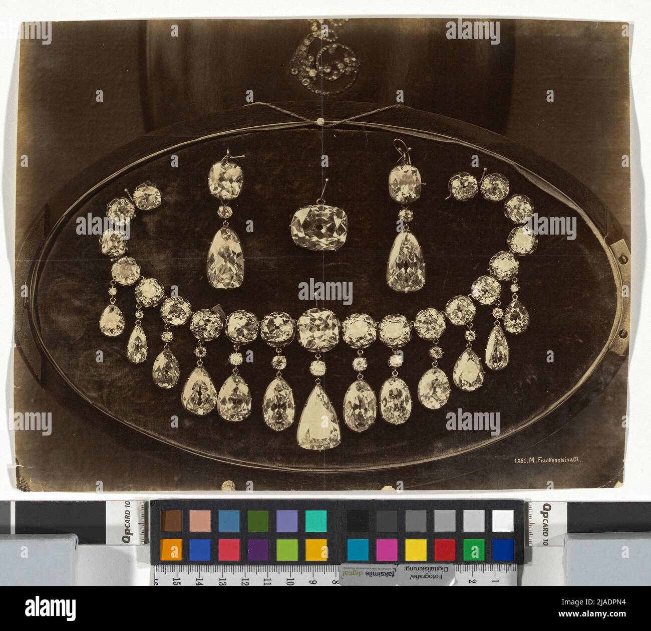 World Exhibition 1873: Brilliant jewelry from Empress Eugenie (No. 1281).  Michael Frankenstein & Comp. (1843-1918), Photo Studio, Viennese  Photographer Association, Publishing House Stock Photo - Alamy
