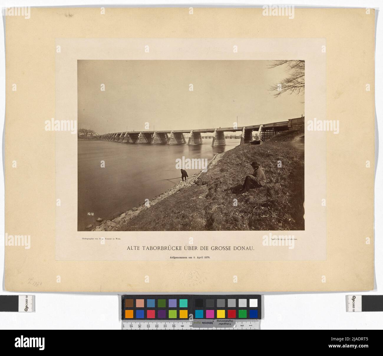 Old Tabor bridge over the Great Danube. Oscar Kramer (18351892