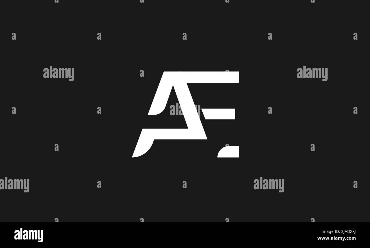 Alphabet letters Initials Monogram logo AE EA A E Stock Vector