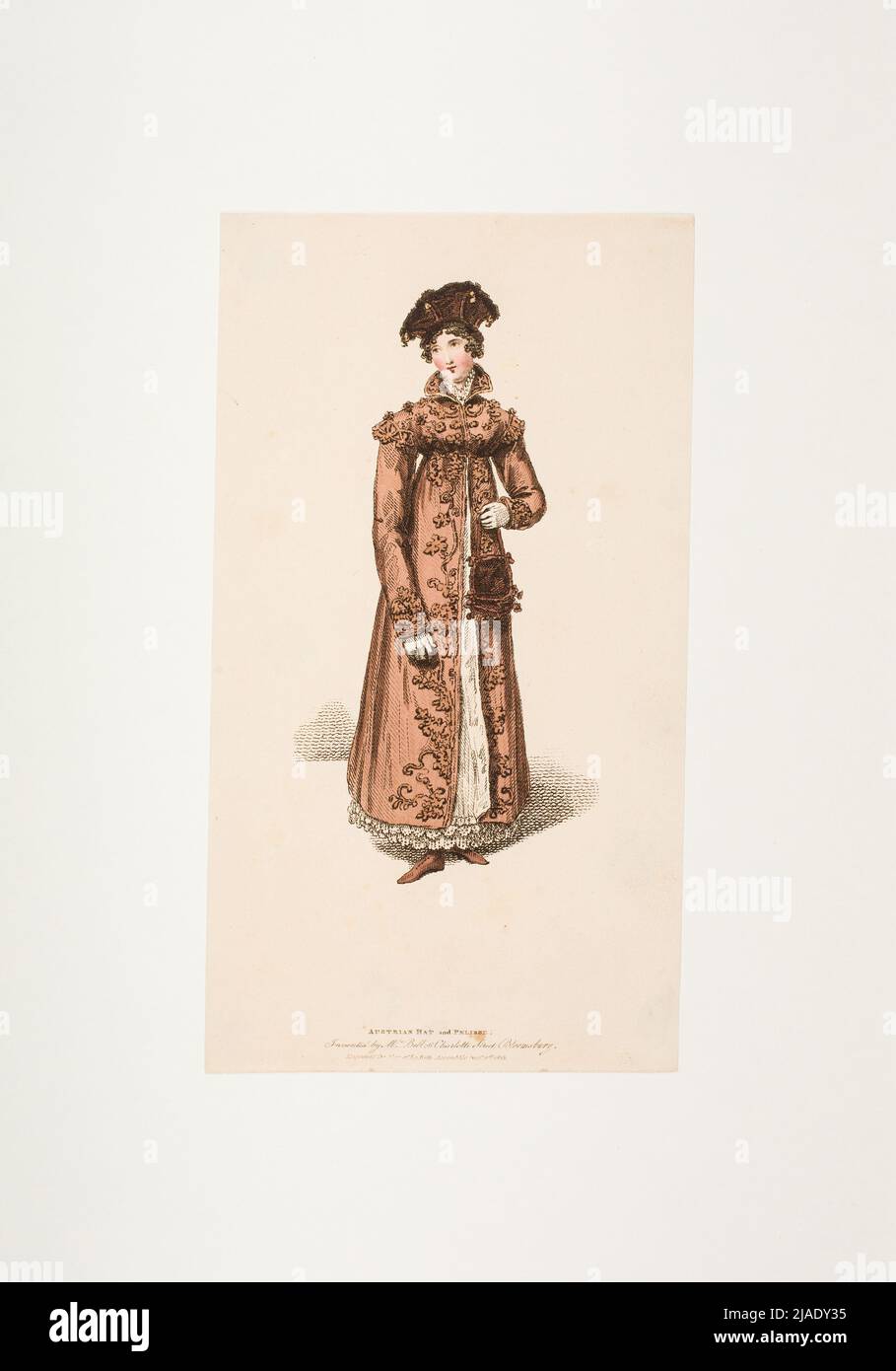 Fashion image: a figure, Austrian hat and coat dress,. Unknown Stock ...