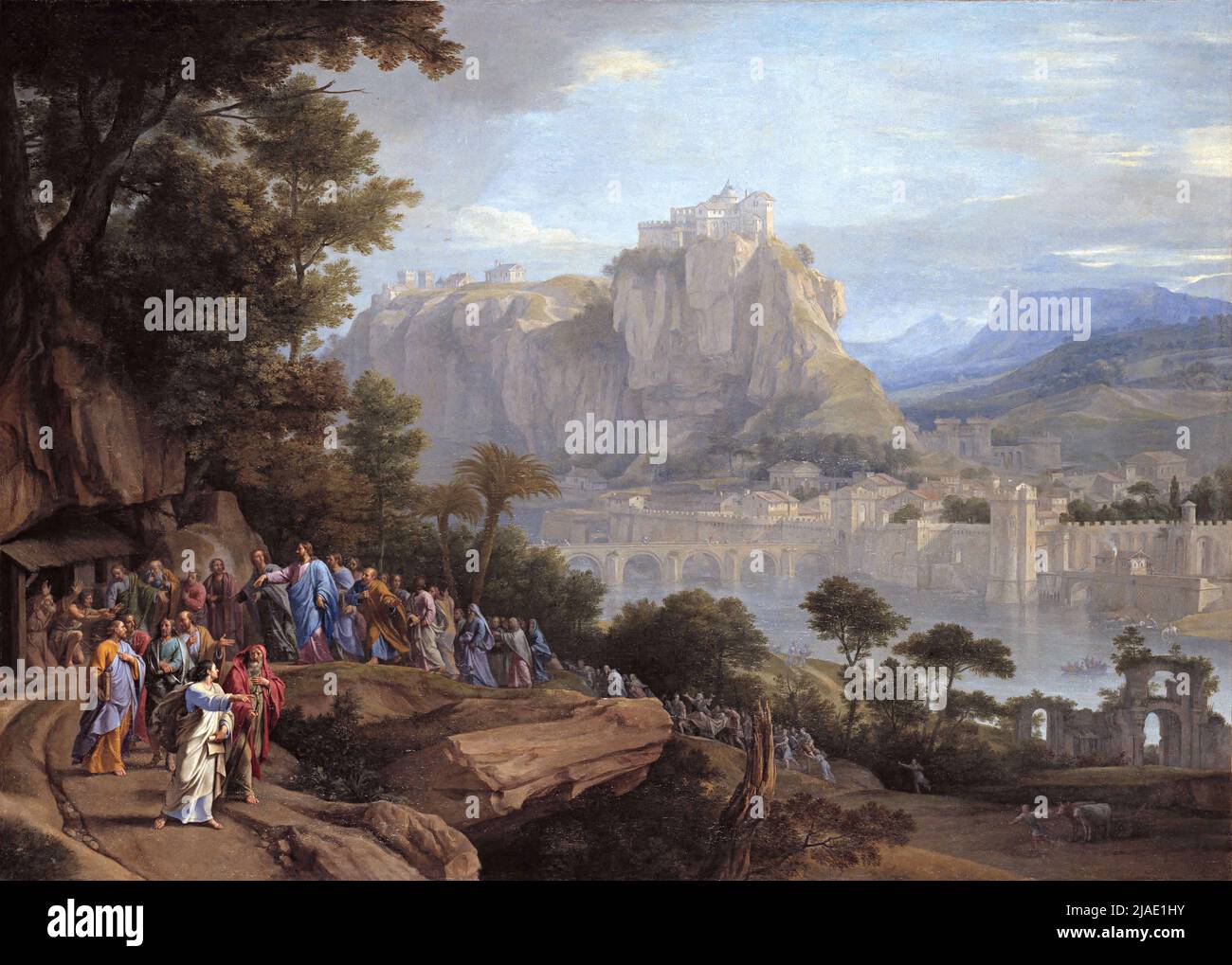 Christ healing the blind, by Philippe de Champaigne Stock Photo