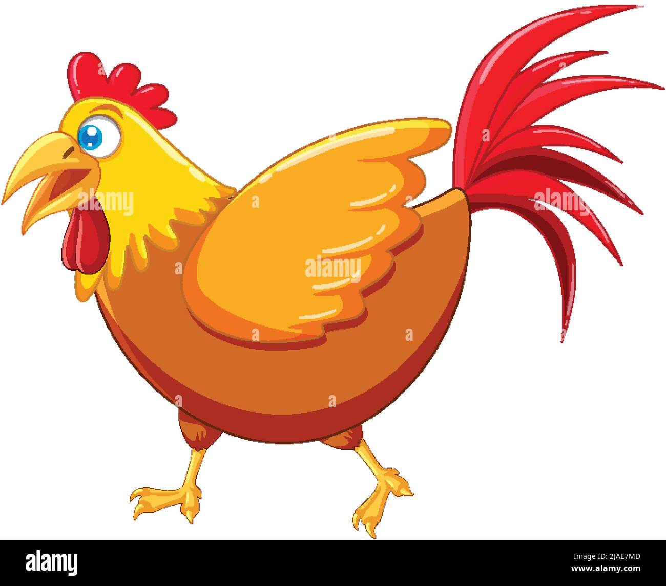A chicken cartoon character illustration Stock Vector Image & Art - Alamy