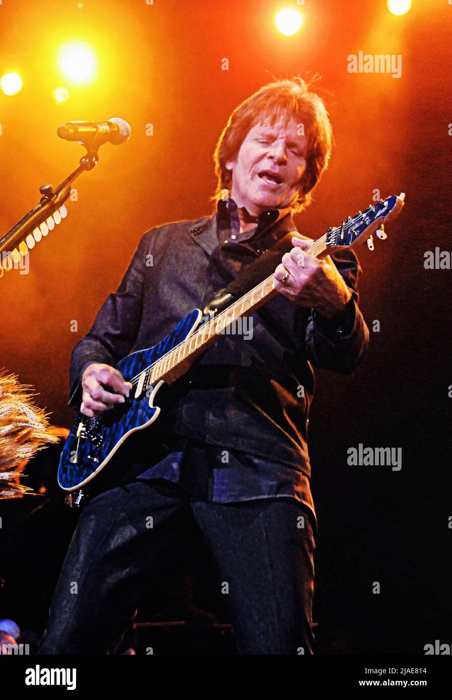 28 May 2022 - American musician, singer, and songwriter (Creedence Clearwater Revival) John Fogerty turns 77 years old.  File Photo: John Fogerty (2009) at Copps Coliseum, Hamilton, Ontario, Canada. (Credit Image: © Brent Perniac/AdMedia via ZUMA Press Wire) Stock Photo