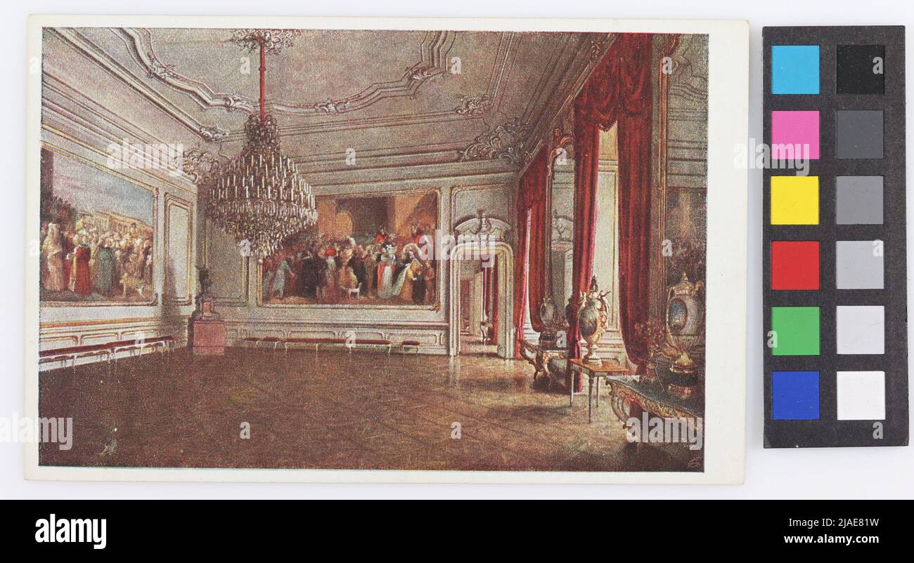 Viennese former Hofburg. Great audience hall .. After: Johann Jaunbersin, Drawer Stock Photo