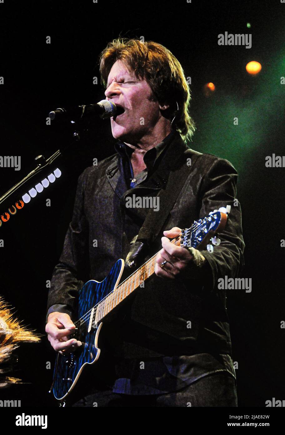 28 May 2022 - American musician, singer, and songwriter (Creedence Clearwater Revival) John Fogerty turns 77 years old.  File Photo: John Fogerty (2009) at Copps Coliseum, Hamilton, Ontario, Canada. (Credit Image: © Brent Perniac/AdMedia via ZUMA Press Wire) Stock Photo