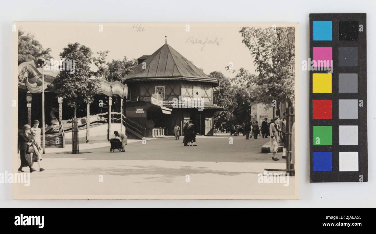 2., Volksprater - snake track and Calafati -carousel, postcard. Unknown ...