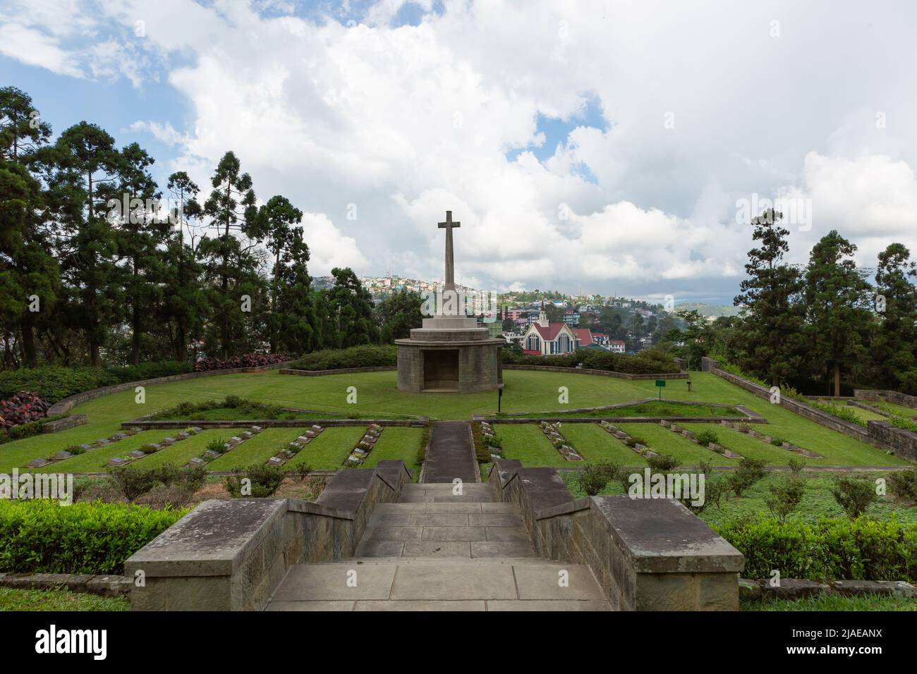 Kohima, Nagaland India - September 20, 2021: War Memorial in Kohima Stock Photo