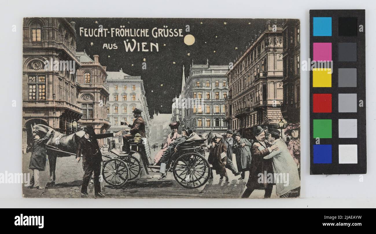 Moisthappy greetings from Vienna. Brothers Kohn KG (B. K. W. I.), producer Stock Photo Alamy