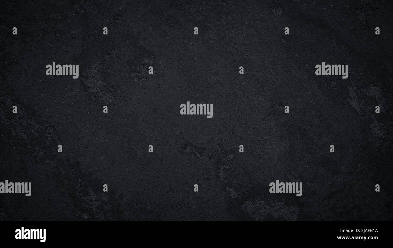 Black or dark gray grainy concrete texture background Stock Photo