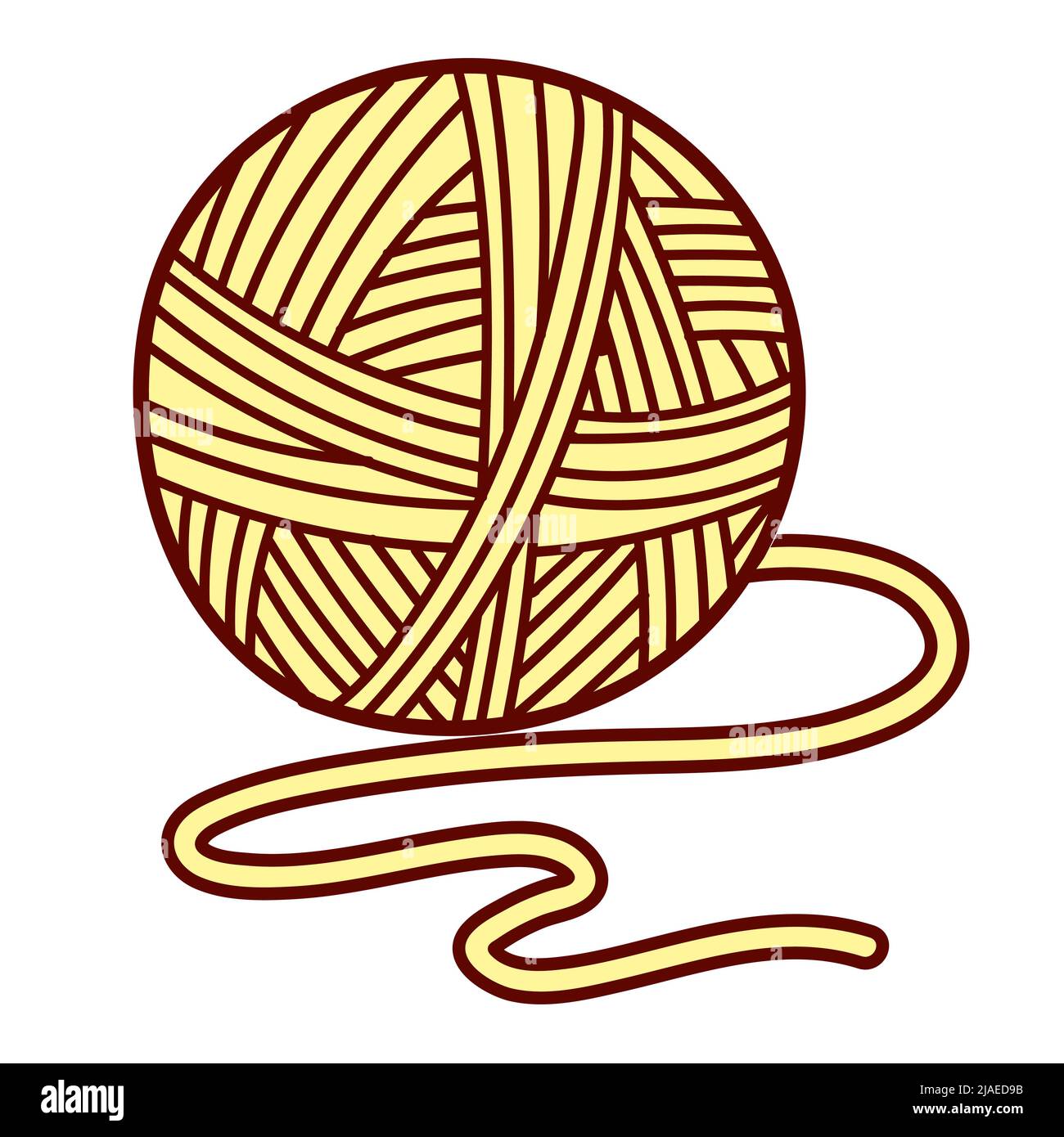 Vector flat illustration for children coloring in a doodle style. Ball ...