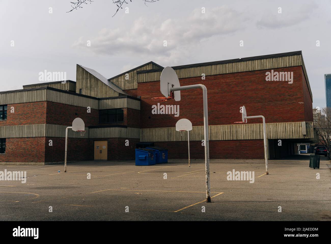 School yard basketball court in canada Stock Photo Alamy School yard basketball court in canada Stock Photo Alamy