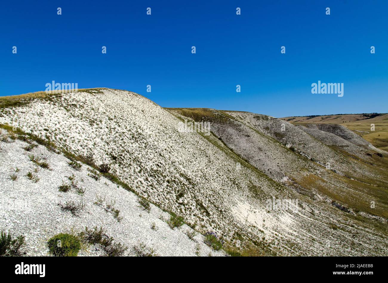 Chalk Mountain Nature Park Don, Volgograd region, Russia Stock Photo