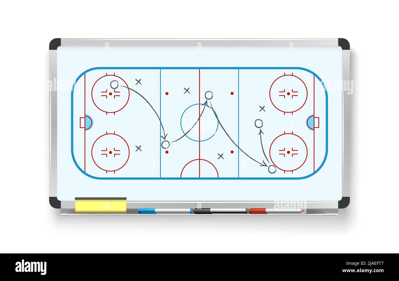 Hockey tactic board Stock Vector Image & Art Alamy