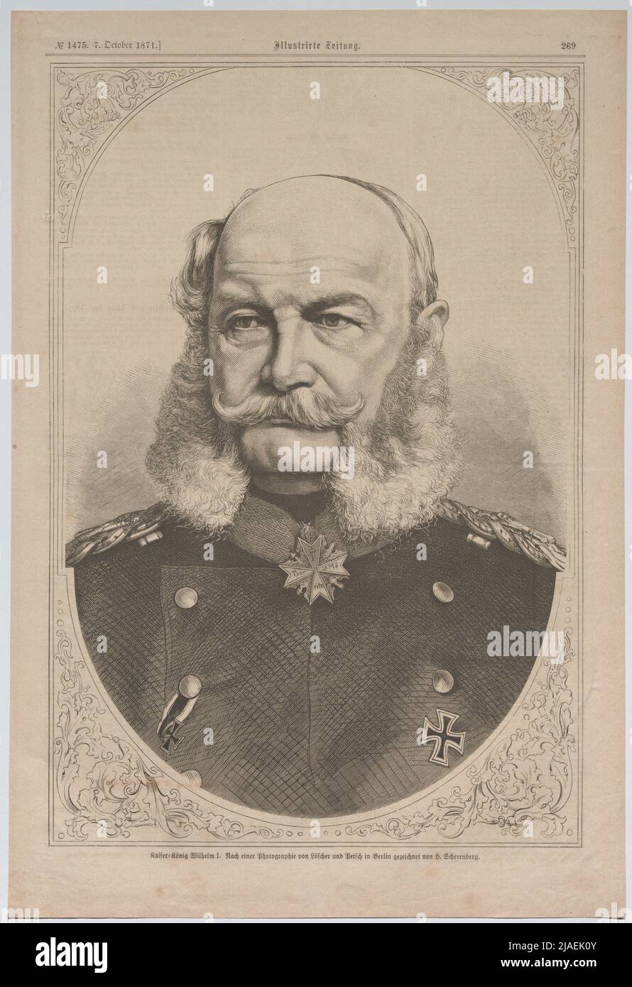 Kaiser-König Wilhelm I. &amp;quot;. Wilhelm I., King of Prussia, German Emperor ...