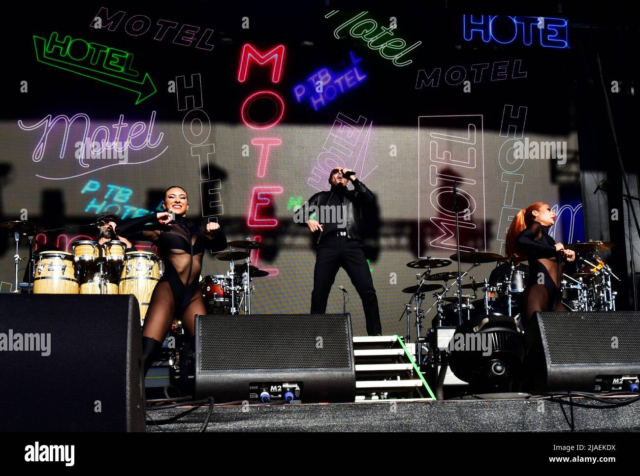 Napa, California, USA. 28th May, 2022. Pitbull performing on stage day