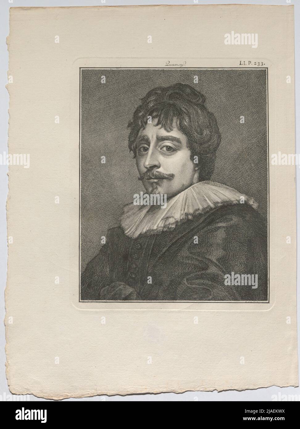 Quesnoy. ". François du quesnoy, Dutch sculptor. After: Anthonis van Dyck (1599-1641), artist Stock Photo