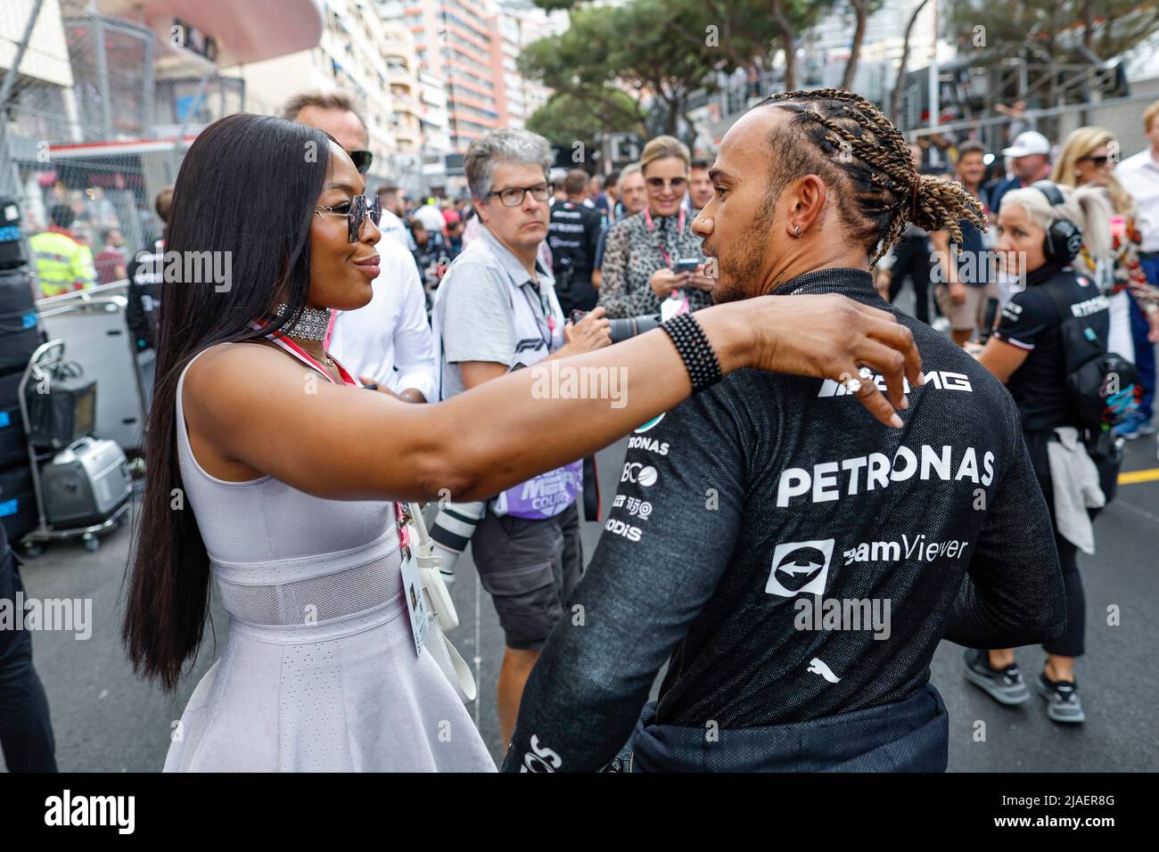 MonteCarlo, Monaco. 29th May, 2022. Naomi Campbell, 44 Lewis Hamilton