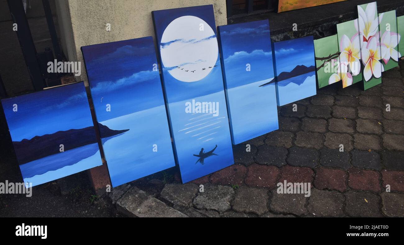 Canvas paintings for sale in different sizes. A large number of youth