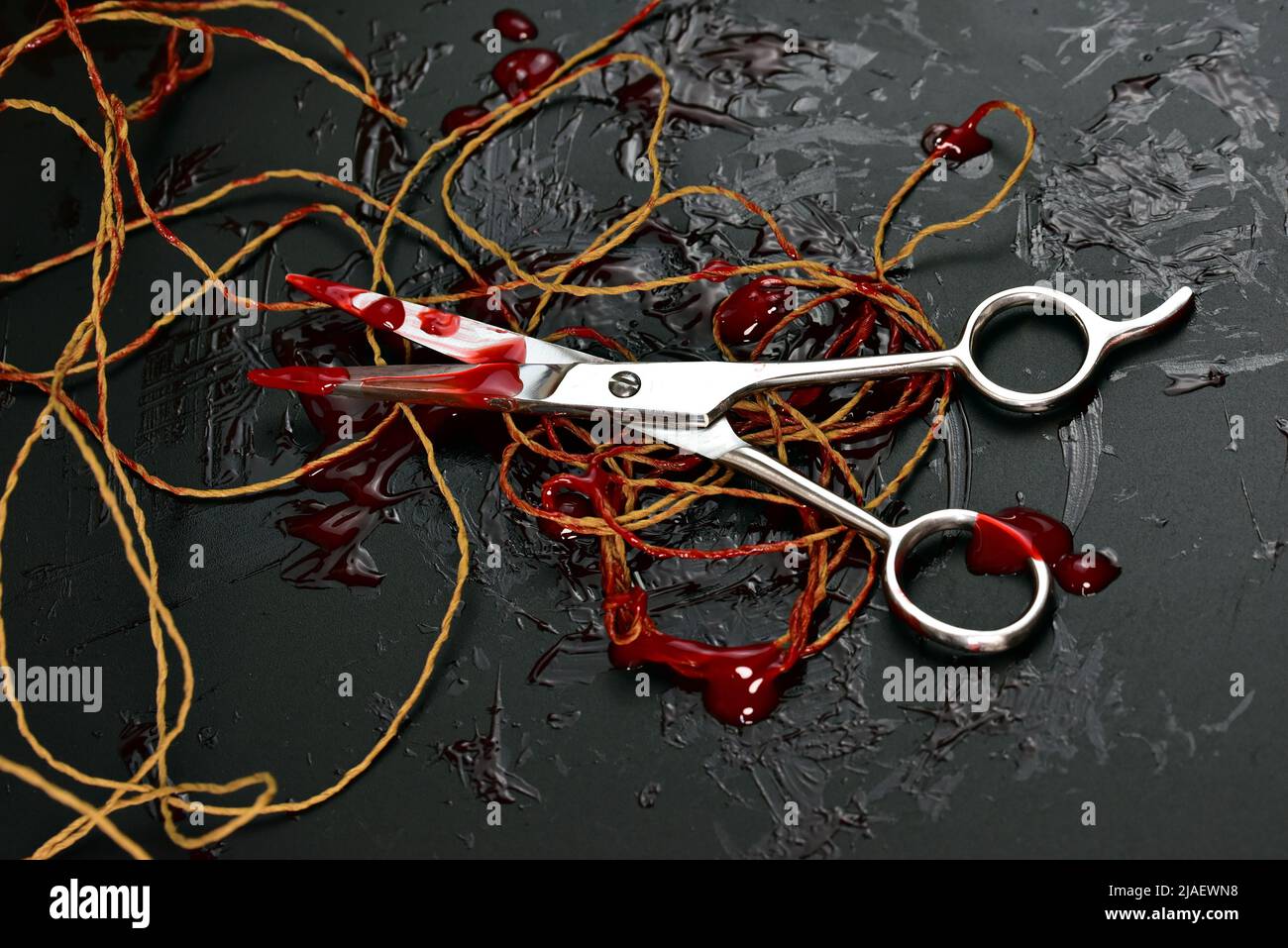 crime horror thriller shear scissor with blood Stock Photo Alamy