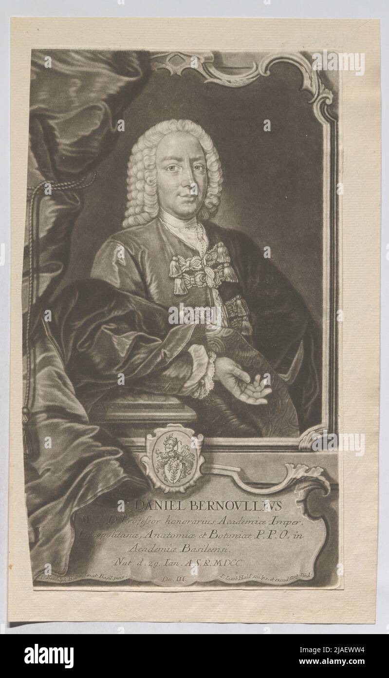 Daniel Bernoullius Med. D. Professor of Honorary Academy (...), Anatomy ...