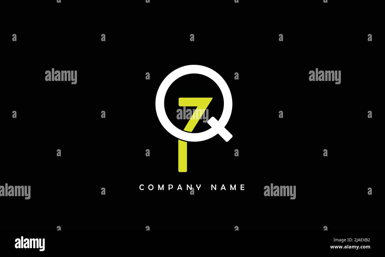 YQ, QY Alphabets Letters Logo Monogram Stock Vector