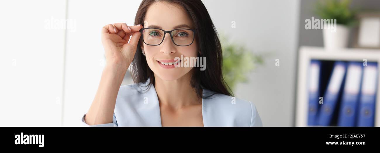 Smiling female in luxury costume Stock Photo