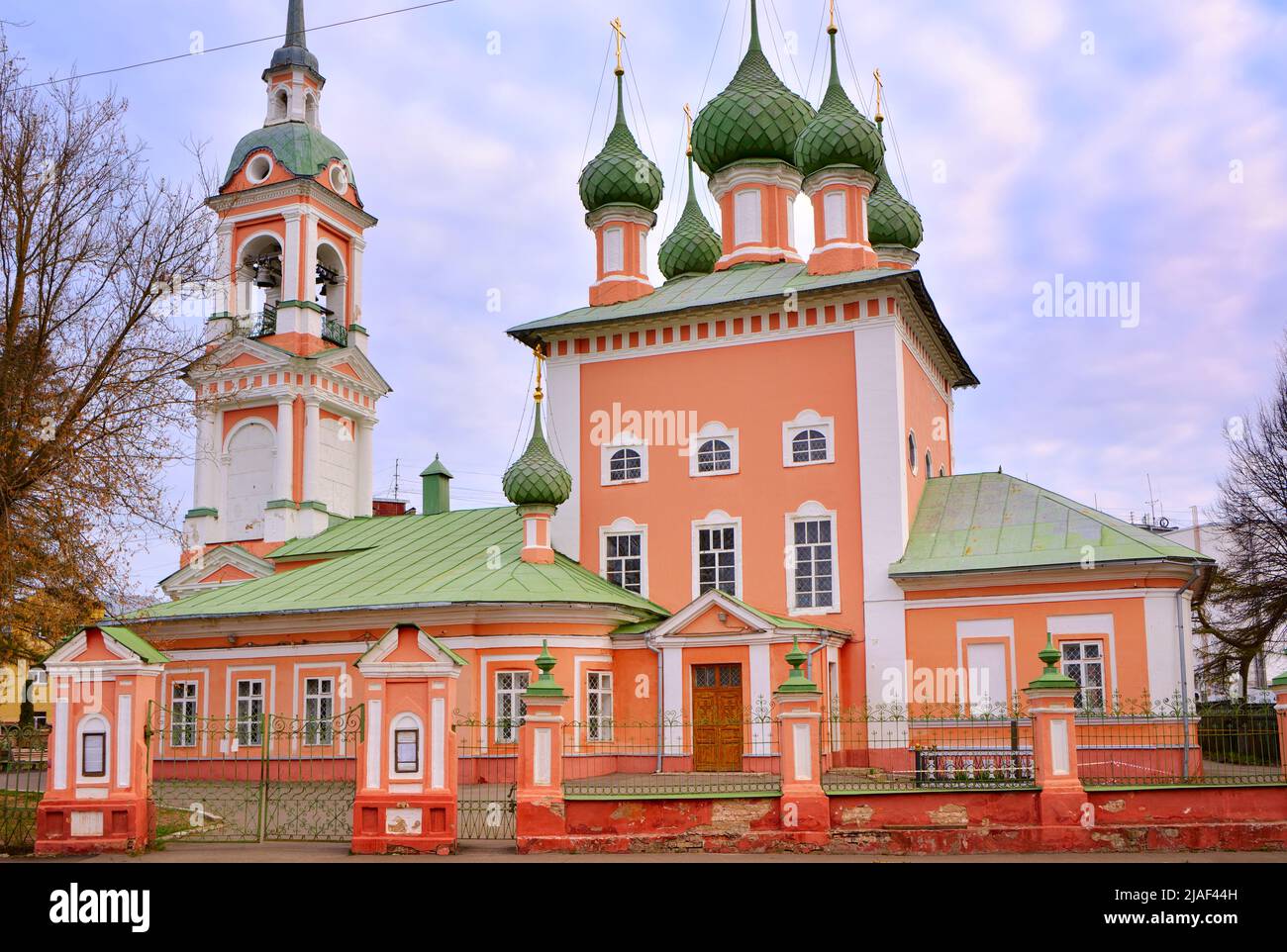 The Church of St. John Chrysostom. Orthodox church in Russian and classical architectural traditions XVIII century. Kostroma, Russia, 2022 Stock Photo