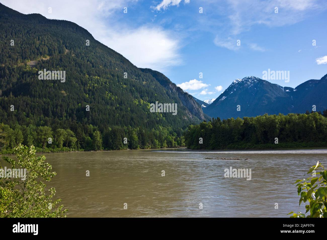 The Fraser River in Hope, British Columbia, Canada. Stock Photo